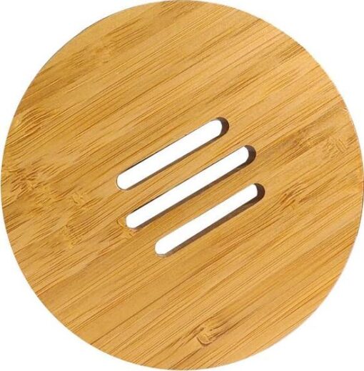 550x560 Zeepplankje Bamboe Rond