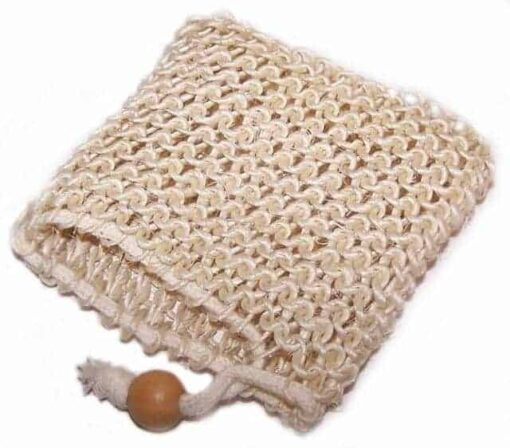 6 Sisal Soap Bag, reis/bewaar zakje