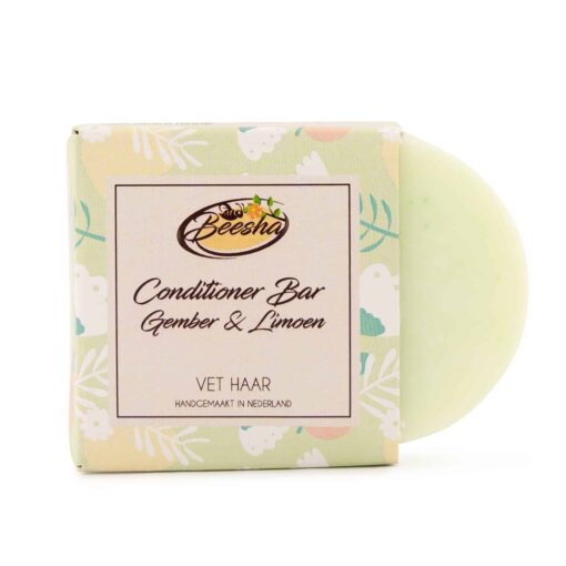 Beesha-Conditioner-Bar-Gember-Limoen-Doosje Conditioner Bar Gember & Limoen