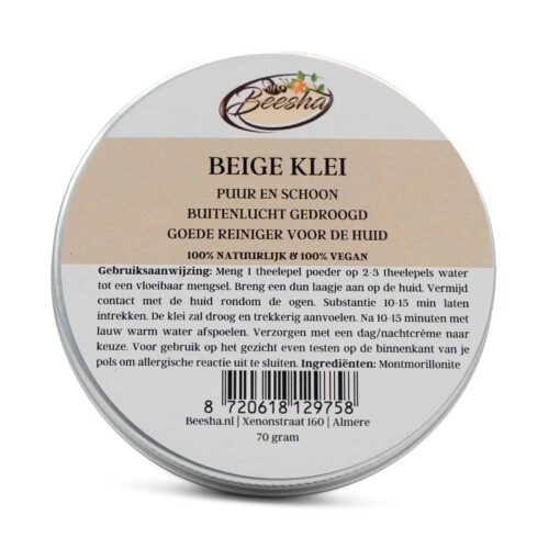 Beige Kleimasker