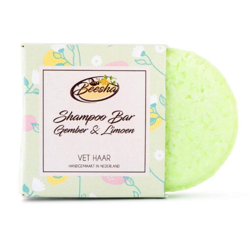 Beesha-Shampoo-Bar-Gember-Limoen-65gr-doosje Shampoo Bar Citrus & Spice