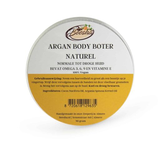 Beesha_Argan_Body_Boter_Naturel Argan Body Boter