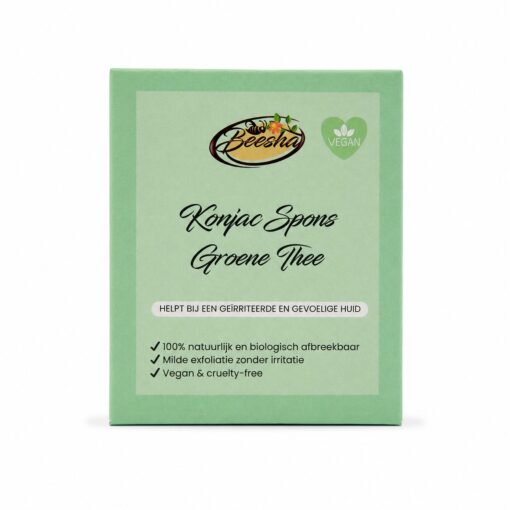Konjac spons Groene Thee