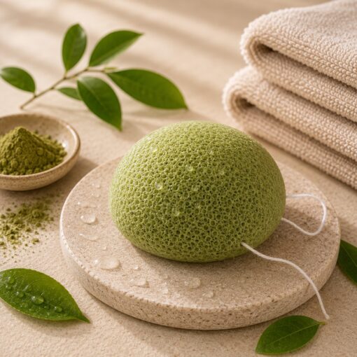 Konjac spons Groene Thee